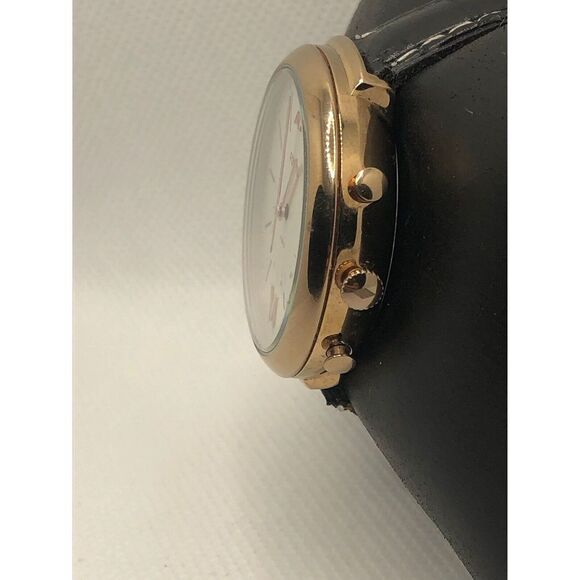 Fossil FTW5023 Women's Black Leather Analog Silver Dial Hybrid Smart Watch HO391 - Picture 2 of 9